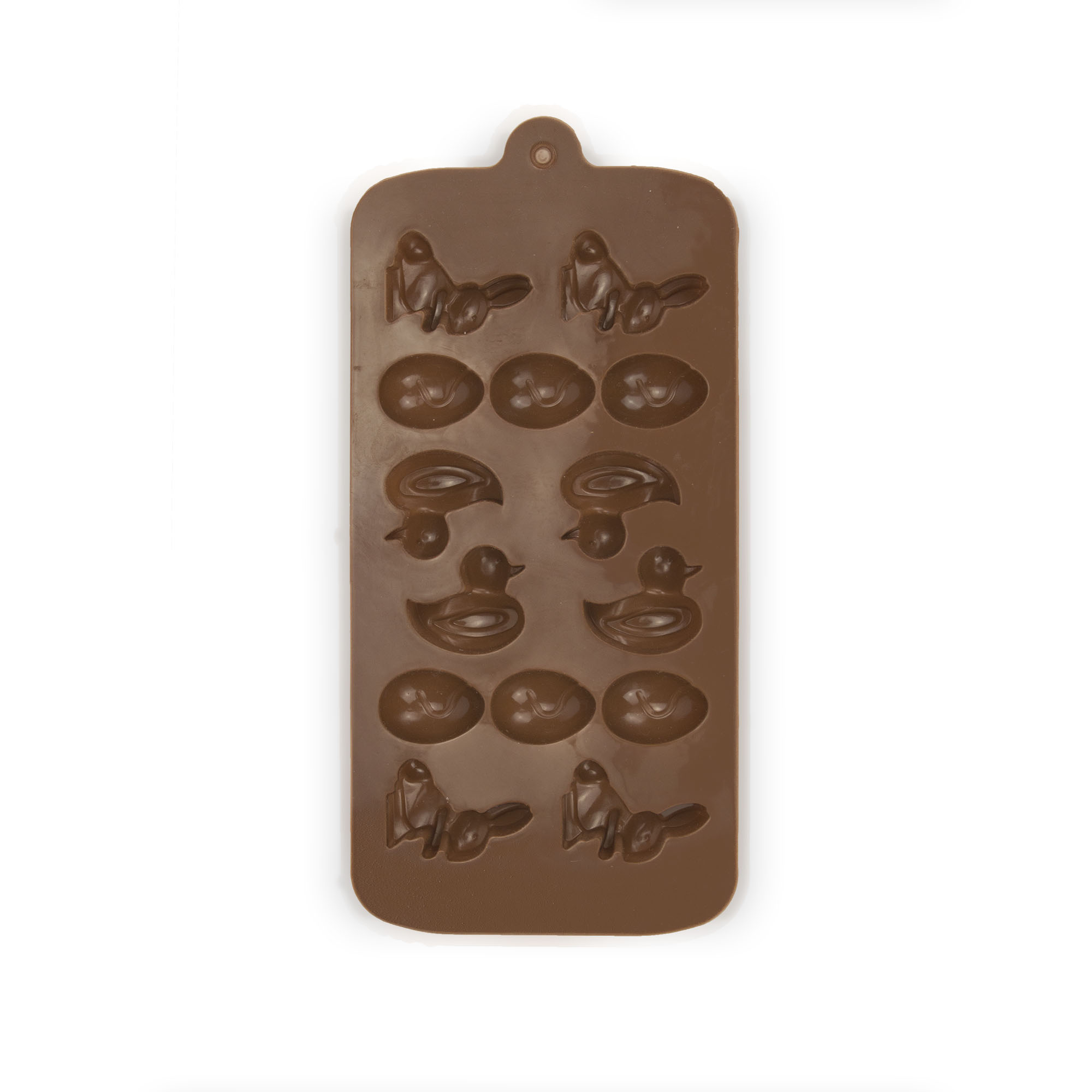 Molde de patitos de silicona (hielo-postres)